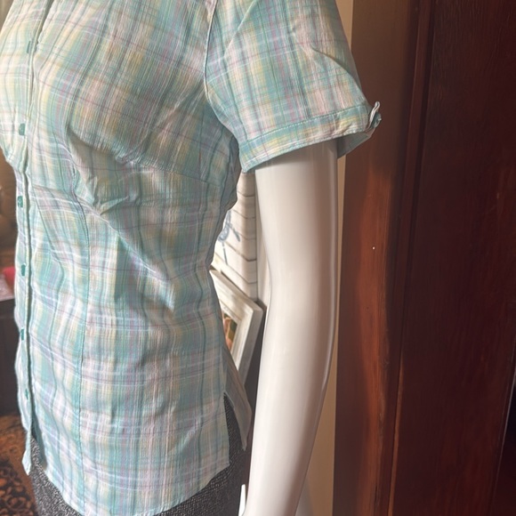 NWT northern reflections size small cotton Plaid Button-Up Women’s Top - Picture 4 of 6